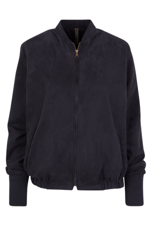 Vegan Leather Bomber Jacket