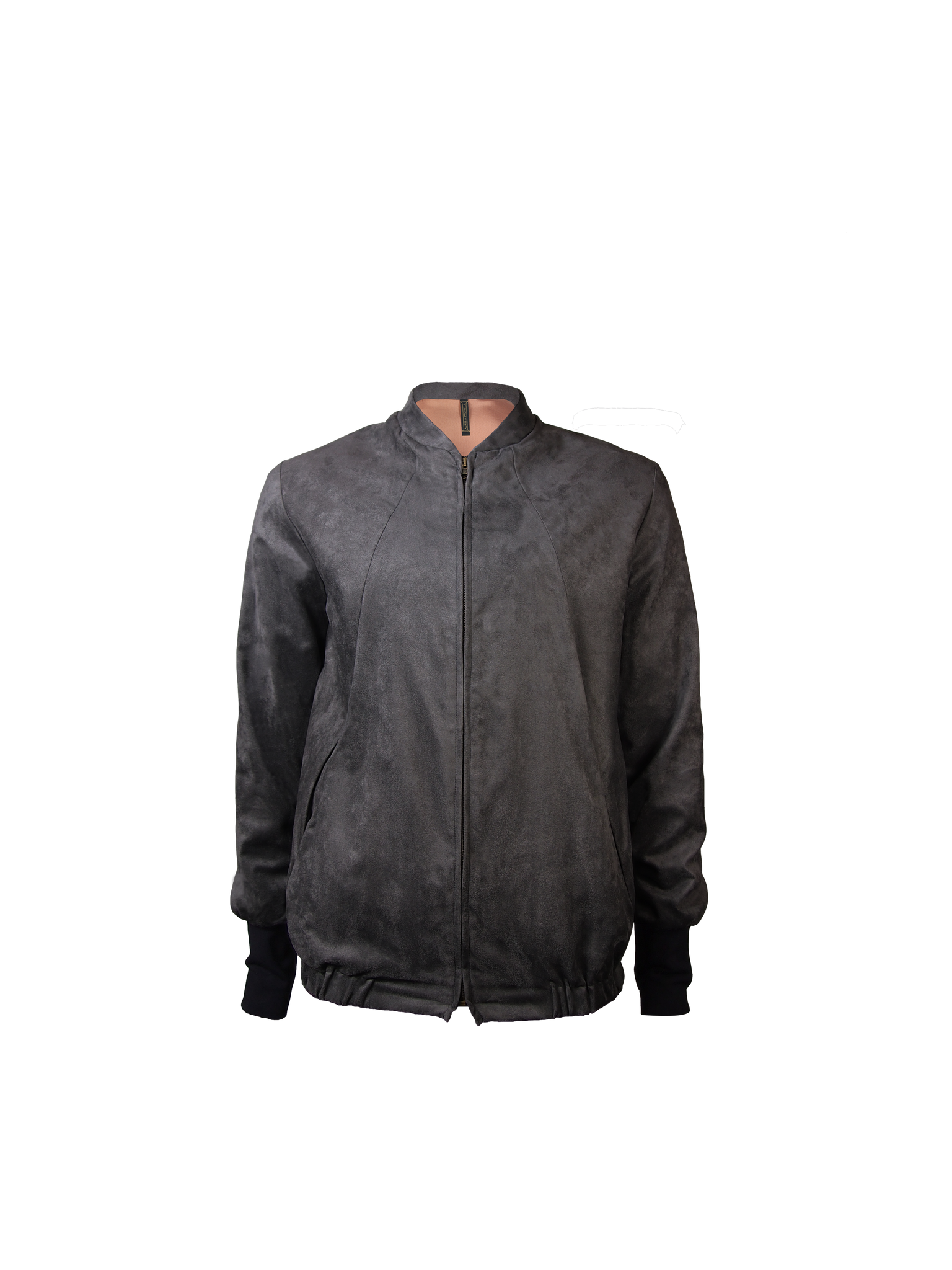 Mens grey suede bomber 2025 jacket